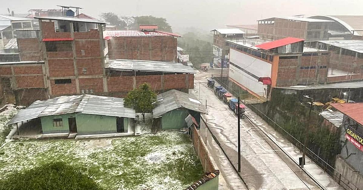 Indeci alerta por lluvias y granizo en Amazonas