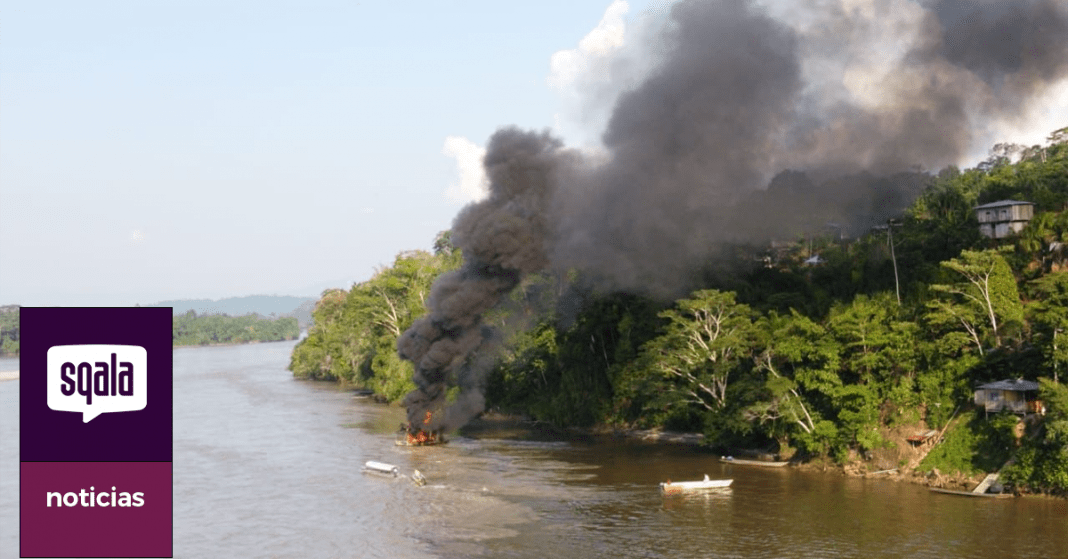 Condorcanqui | Grifo flotante se quema en Santa María de Nieva