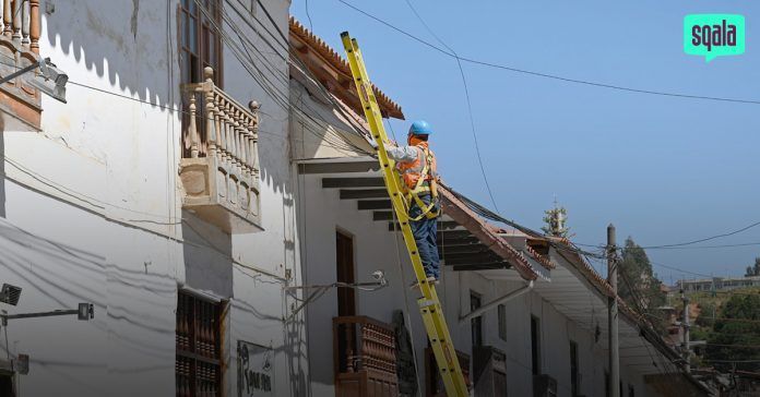 Chachapoyas | Continúa el retiro de cables aéreos en centro histórico
